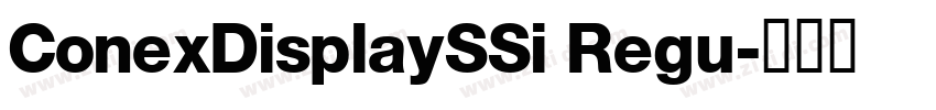 ConexDisplaySSi Regu字体转换